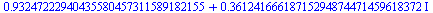 `+`(.93247222940435580457311589182155, `*`(.36124166618715294874471459618372, `*`(I)))