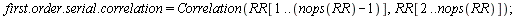 restart; -1; with(Statistics); -1; randomize(); -1; `:=`(n, 5000); -1; `:=`(p1, -.5); -1; `:=`(r, Sample(RandomVariable(Normal(0, 1)), n)); -1; for t from 2 to n do `:=`(y[1], 0); `:=`(y[t], `+`(`*`(p...