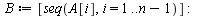 restart; 1; randomize(); -1; with(Statistics); -1; `:=`(n, 500); -1; `:=`(r, Sample(RandomVariable(Normal(0, 1)), n)); -1; `:=`(rr, seq(r[i], i = 1 .. n)); -1; for i to n do `:=`(A[1], 0); `:=`(A[i], ...