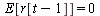 E[r[`+`(t, `-`(1))]] = 0