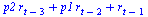 `+`(`*`(p2, `*`(r[`+`(t, `-`(3))])), `*`(p1, `*`(r[`+`(t, `-`(2))])), r[`+`(t, `-`(1))])
