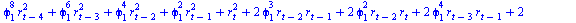 `+`(`*`(`^`(phi[1], 8), `*`(`^`(r[`+`(t, `-`(4))], 2))), `*`(`^`(phi[1], 6), `*`(`^`(r[`+`(t, `-`(3))], 2))), `*`(`^`(phi[1], 4), `*`(`^`(r[`+`(t, `-`(2))], 2))), `*`(`^`(phi[1], 2), `*`(`^`(r[`+`(t, ...