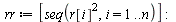 restart; 1; randomize(); -1; with(Statistics); -1; `:=`(n, 500); -1; `:=`(r, Sample(RandomVariable(Normal(0, 1)), n)); -1; `:=`(rr, [seq(`*`(`^`(r[i], 2)), i = 1 .. n)]); -1; ExpectedValue(rr); 1