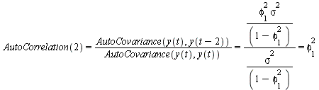 `and`(AutoCorrelation(2) = `/`(`*`(AutoCovariance(y(t), y(`+`(t, `-`(2))))), `*`(AutoCovariance(y(t), y(t)))), `and`(`/`(`*`(AutoCovariance(y(t), y(`+`(t, `-`(2))))), `*`(AutoCovariance(y(t), y(t)))) ...