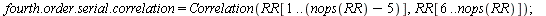 restart; -1; with(Statistics); -1; randomize(); -1; `:=`(n, 5000); -1; `:=`(phi1, .5); -1; `:=`(r, Sample(RandomVariable(Normal(0, 1)), n)); -1; for t from 2 to n do `:=`(y[1], 0); `:=`(y[t], `+`(`*`(...