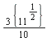 3*{11^(1/2)}/10