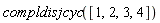 compldisjcyc([1, 2, 3, 4])